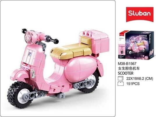 Sluban Modelbricks Motorsykkel Byggesett 6+ År 161 Deler