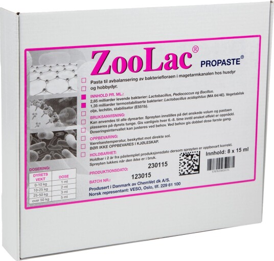 Zoolac Propaste 8X15 ml Zoolac Propaste 8X15 ml