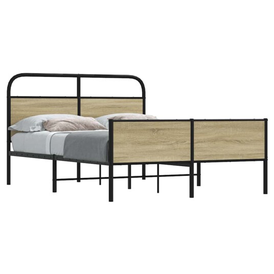 Sengeramme uten madrass sonoma eik 120x200 cm konstruert tre 8721158565389