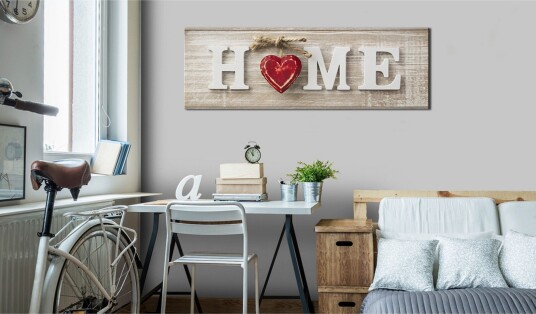 Tavle Home: Red 120X40 Artgeist sp. z o. o.