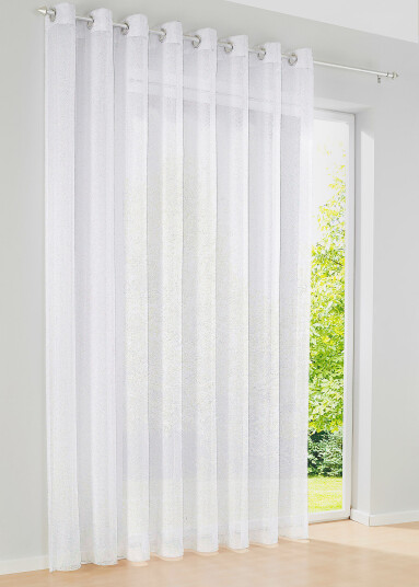 bonprix Sable-gardin 1 (H/B: 100/300 cm),2 (H/B: 120/300 cm),3 (H/B: 145/300 cm),4 (H/B: 145/450 cm),5 (H/B: 175/300 cm),6 (H/B: 175/450 cm),7 (H/B: 225/300 cm),8 (H/B: 225/450 cm),9 (H/B: 245/300 cm),10 (H/B: 245/450 cm) hvit