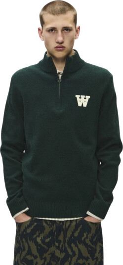 WOOD WOOD Wwtay Half Zipper 25081 Green L