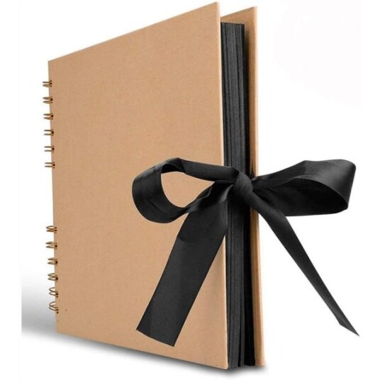 Kraft Fotoalbum for Scrapbooking / Gjestbok Gul Kraft Fotoalbum for Scrapbooking / Gjestbok Gul