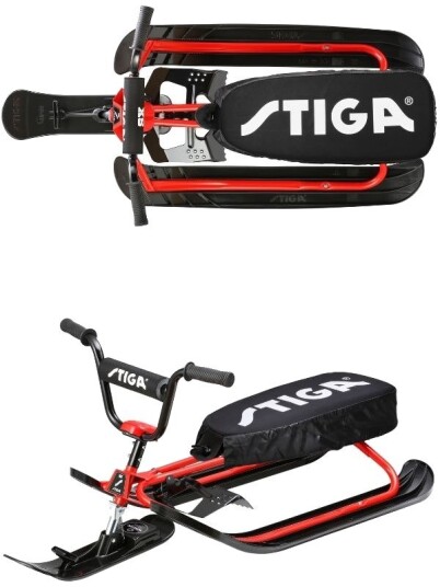 Stiga Snowracer Curve Sx Med Setetrekk Rød/Sort