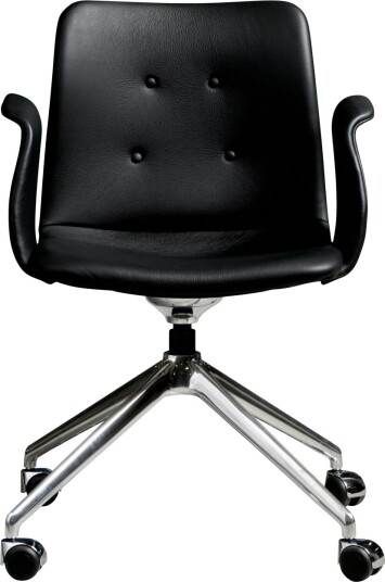 Sibast Furniture Bent Hansen Primum 4 stjerners Spisestol med Hjul Polert stål/Zenso 3 207