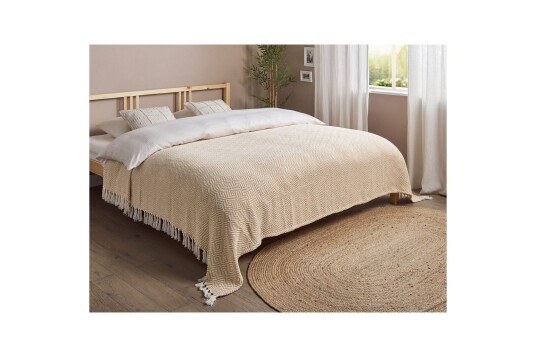 Sengeteppe Toutli Beige 220x240 cm
