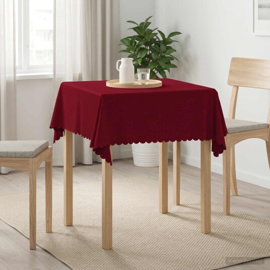 vidaXL Bordduk Torget Vinrød 90 x 90 cm