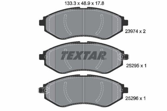 Bremseklosser TEXTAR 2397406 Bremseklosser TEXTAR 2397406
