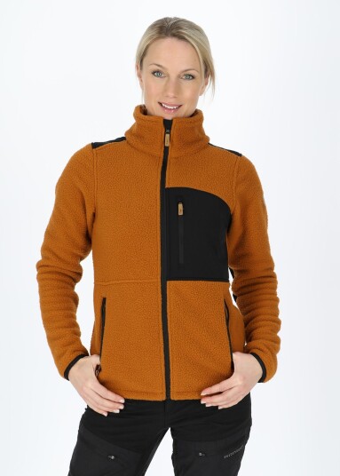 Swedemount Nordkap Pile Jacket W Almond/Black 36 Fleecetrøyer