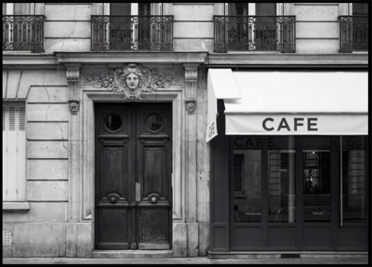 Parisian Cafe Facade Plakat / 50x70