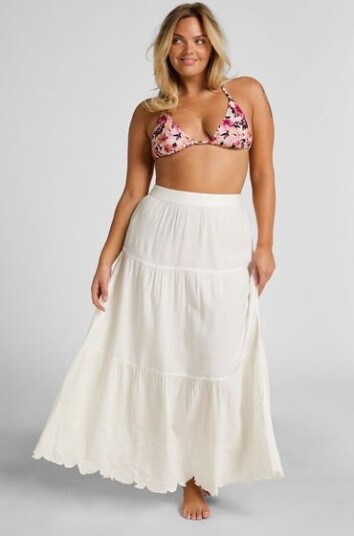 Hunkemöller Brodert skjørt Hvit