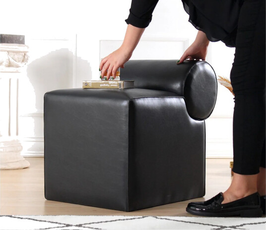 Nahar Sittepuff 45 cm Svart