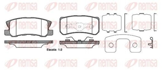 Bremseklosser REMSA 0803.22 Bremseklosser REMSA 0803.22