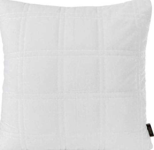 Eurofirany Kristin — Putevar Med Dobbelt Sydd Geometrisk Mønster 45×45 Cm Hvit Eurofirany Kristin — Putevar Med Dobbelt Sydd Geometrisk Mønster 45×45 Cm Hvit