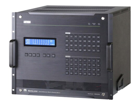 ATEN VM3250 32 x 32 Modular Matrix Switch Gen.2 - video/audio switch - rackmonterbar