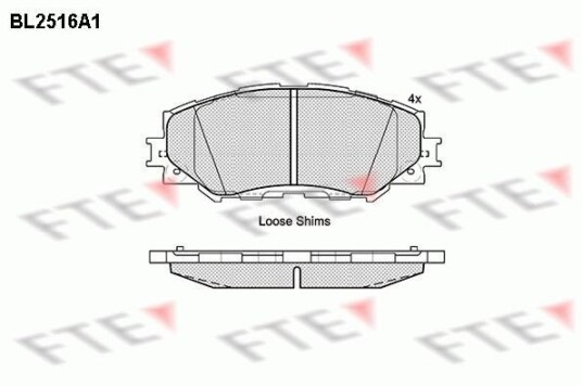 Bremseklosser FTE 9010774 Bremseklosser FTE 9010774