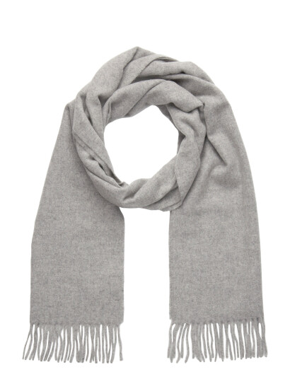 A.P.C. Scarf Ambroise Brodee Grey ONE SIZE A.P.C. Scarf Ambroise Brodee Grey ONE SIZE