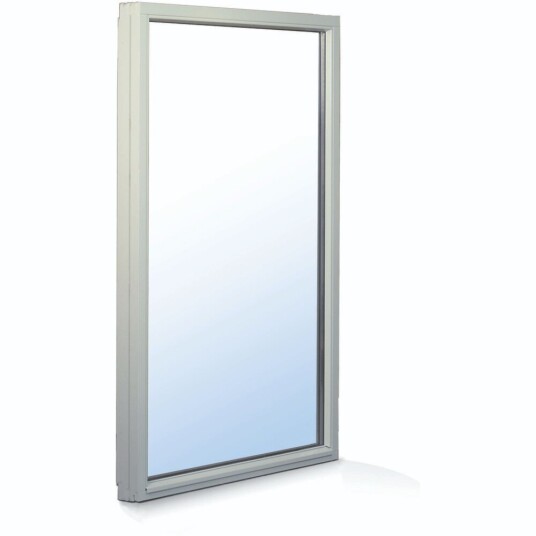 Uldal Vindu Fastkarm 140x110 U verdi 1.2 Hvit Malt Karm 115 mm 2 lags Glass