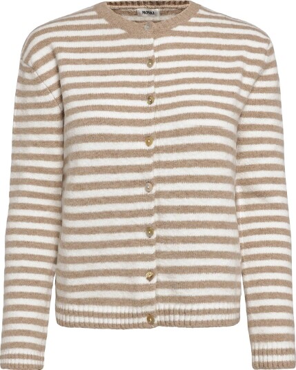 Monki Flora Stripe Cardigan WHITE DUSTY LIGHT S Monki Flora Stripe Cardigan WHITE DUSTY LIGHT S