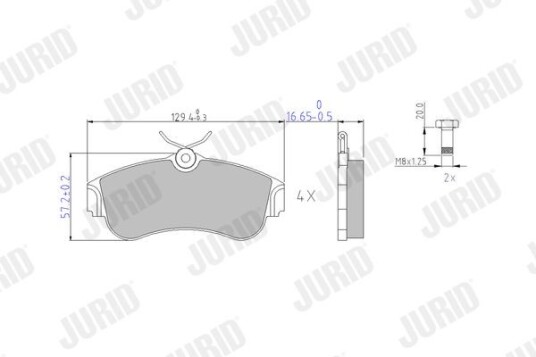 Bremseklosser JURID 572310J