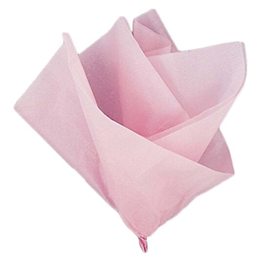 Silkepapir Pastellrosa Pk/10