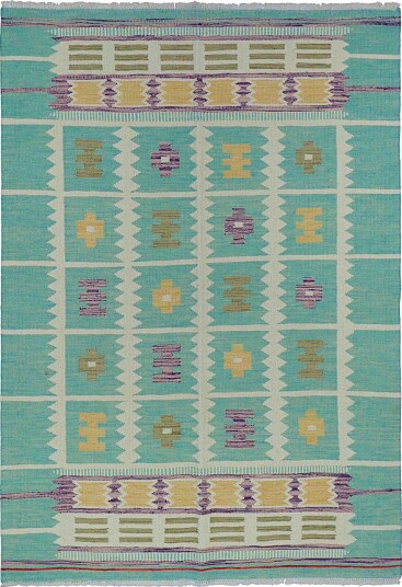 Orientalsk Teppe Vegi Kelim Hand Woven 124 x 179 cm Størrelse: 124 x 179 cm