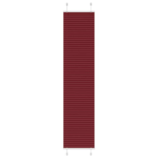 Plisségardin Bordeaux Rød 45x200 cm Stoff Bredde 44,4