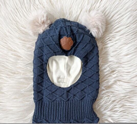 Need it   Balaclava i ull/bomull "Pote" Nydelig b