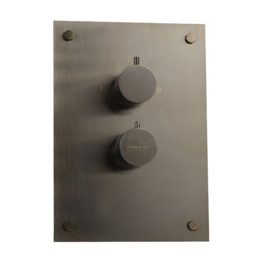 Fima Circolo Frontpanel Dusj Innbygging F4410 Børstet Svart Krom Fima Circolo Frontpanel Dusj Innbygging F4410 Børstet Svart Krom