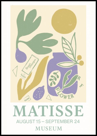 Matissefleurmuseum Plakat / 100x150