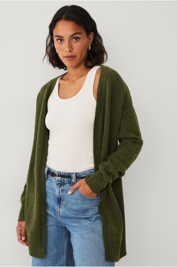 Ellos Collection Strikket cardigan Grønn
