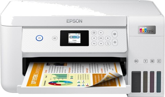 Epson EcoTank ET-2856 Blekk Multifunksjonsskriver A4 med Wi-Fi - Hvit Epson EcoTank ET-2856 Blekk Multifunksjonsskriver A4 med Wi-Fi - Hvit