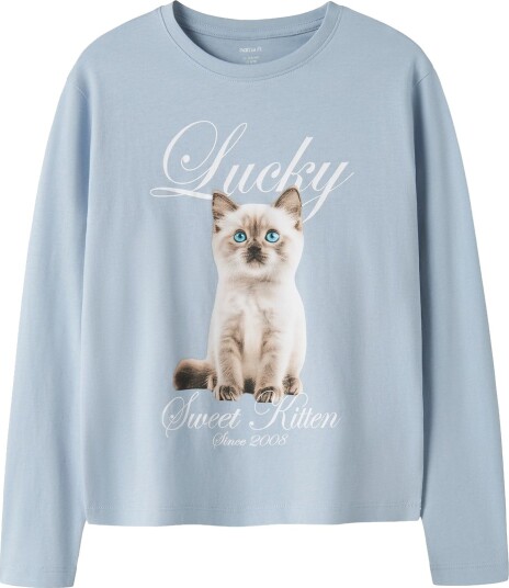 Name It Genser NkfVotea Dempet Blue/Kattunge Name It 9 10 år (134 140) Genser Blå Lyseblå