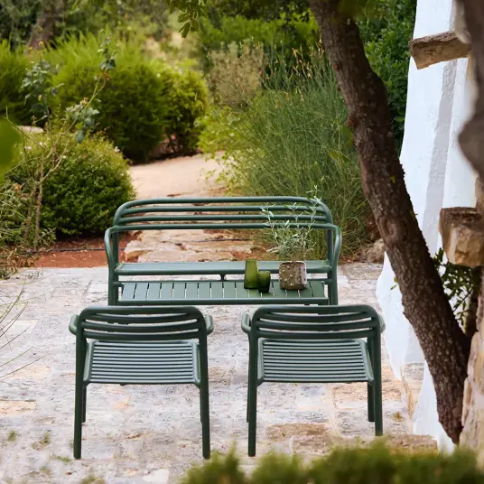 Cane line Bliss sofa stabelbar Dark green aluminium
