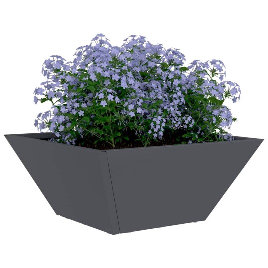  Plastpotte 5 pcs Antrasitt 35 x 35 x 15 cm Stål