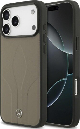 Mercedes The Move MagSafe Etui til iPhone 17 Pro Max i Lær - Beige