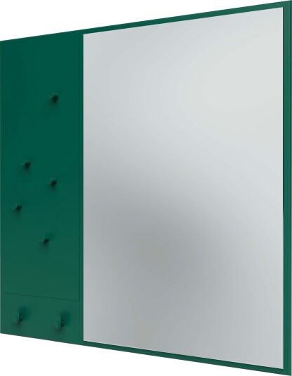 Memo Wall Mirror With Notice Board Pine Memo Wall Mirror With Notice Board Pine
