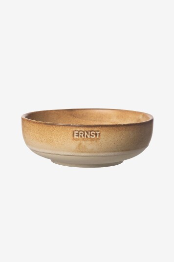 ERNST   Skål d14 h4,5 cm brun/natur bunn 2 pk   Brun