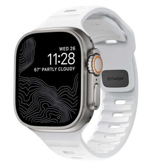 Nomad Sport Strap M/L white Apple Watch Ultra 2/1 (49mm) 9/8/7 (45mm)/6/SE/5/4 (44mm)/3/2/1(42mm)