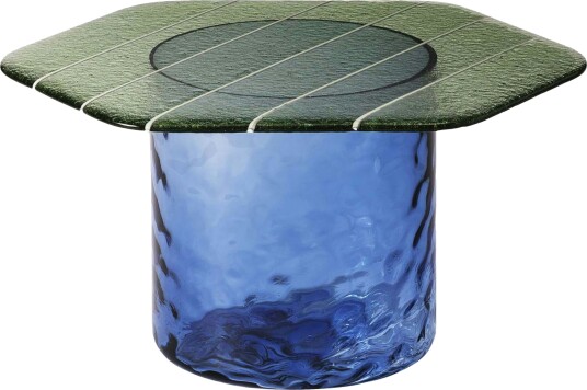 Striche Coffee Table Mint Green / Blue