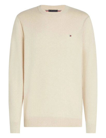 Tommy Hilfiger Pima Org Ctn Cashmere Crew Neck - Cream - XXL
