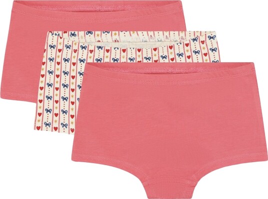 Minymo Hipsters 3 pack Desert Rose Minymo 9 år (134) Hipsters Beige Hvit Rosa