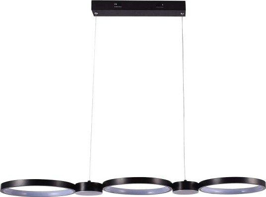 38W LED pendellampe 100cm Sort 4560lm 3000K inkl. lyskilde Kulør : Nøytral