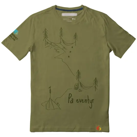 Skjorte til barn 10 år Speiderne Camp Tee Kid 140–146 SageGreen Skjorte til barn 10 år Speiderne Camp Tee Kid 140–146 SageGreen