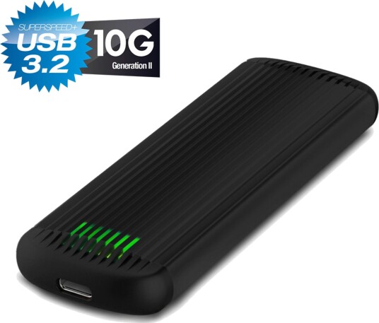 Fantec NVMe31-FastLock NVMe SSD-kabinett USB 3.2 Gen 2