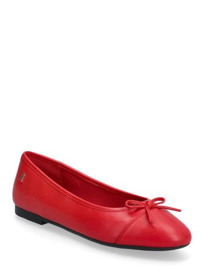 Tommy Hilfiger Hilfiger Smooth Lthr Ballet - Red - 37