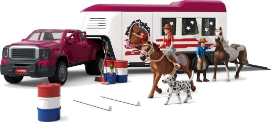 Schleich Lakeside Lastebil og Hestehenger Leke-sett for Barn 3+