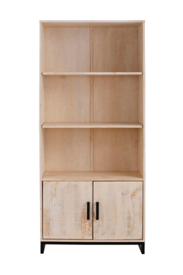 Loft24 Bokhylle Santo, 2 d?rer 1743282-01-0 1743283-01-0