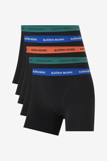 Björn Borg Boksershorts Cotton Stretch Boxer 5 pakning Flerfarget