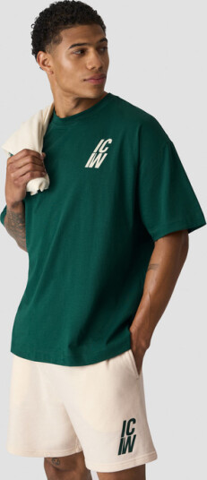 Icaniwill Everyday Oversized T skjorte Print Grønn Grön XX large